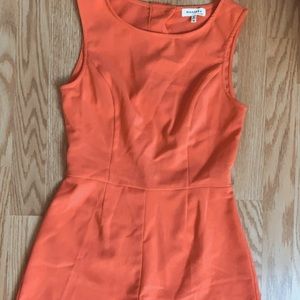Scalloped Edge Peach Romper